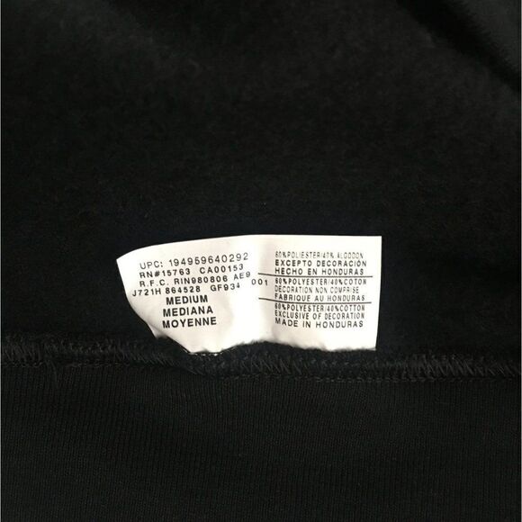 Champion Hoodie Black Size M - Picture 6 of 9